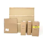 Fester runder Tisch mit Keramikplatte, hergestellt in Italien – Schere Viadurini