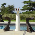 Runder Tisch aus Polyethylen Slide Hoplà (H110) hpl-Platte in Italien hergestellt Viadurini