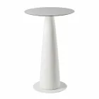 Runder Tisch aus Polyethylen Slide Hoplà (H110) hpl-Platte in Italien hergestellt Viadurini