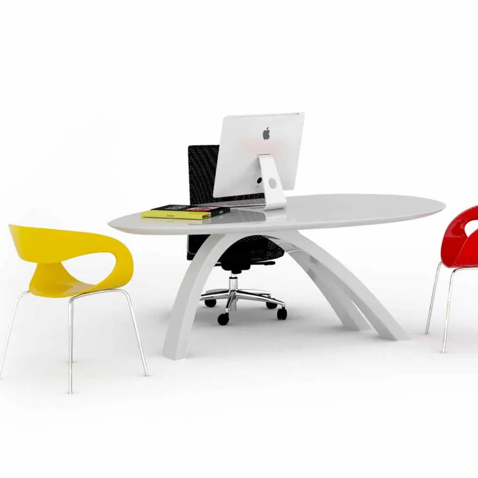 Tisch / Schreibtisch mit Designer-Büro Jatz II made in Italy Viadurini