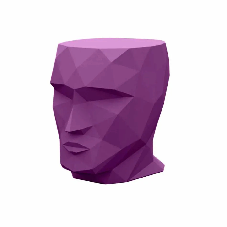 Tisch / Hocker Adan by Vondom Design aus Polyethylen Viadurini