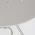 Runder Gartentisch im Shabby-Chic-Stil aus lackiertem Stahl – Verzauberung Viadurini