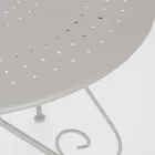 Runder Gartentisch im Shabby-Chic-Stil aus lackiertem Stahl – Verzauberung Viadurini