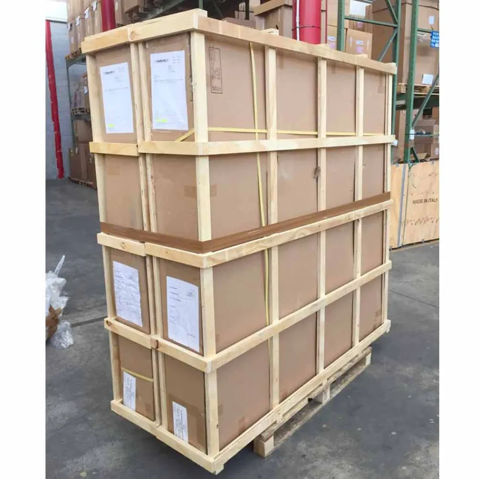 Runder Gartentisch mit Drehplatte aus Teak und Massivholz Viadurini