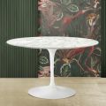 Tulpentisch Eero Saarinen H 74 aus Carrara-Marmor Made in Italy - Scarlet