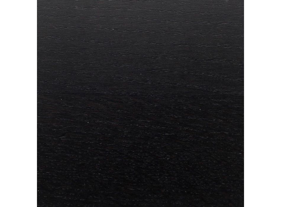 Tulpentisch Eero Saarinen H 73 rund in schwarz gebeizter Eiche, hergestellt in Italien – Scharlachrot Viadurini