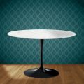 Eero Saarinen Tulpentisch H 74 in Salina Keramik, hergestellt in Italien - Scharlachrot