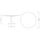 Tulpentisch Eero Saarinen H 74 aus Carrara-Marmor Made in Italy - Scharlachrot Viadurini