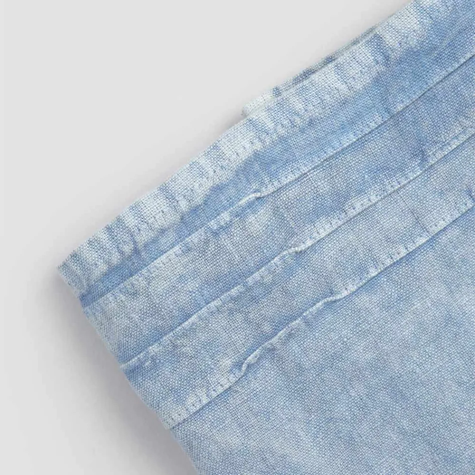Hellblaues Badetuch aus schwerem Leinen im italienischen Luxusdesign – Jojoba Viadurini