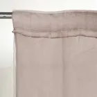 Leichter Leinenvorhang mit Organza und gotischer Stickerei im Luxuszentrum – Marinella Viadurini