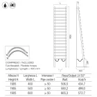 Hydraulischer Kühler aus schwarzem Kohlenstoffstahl, hergestellt in Italien - Raggio Viadurini