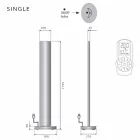 Elektrischer Bodenheizkörper mit einfacher oder doppelter LED-Ausführung bei 500 W - Stilus Viadurini