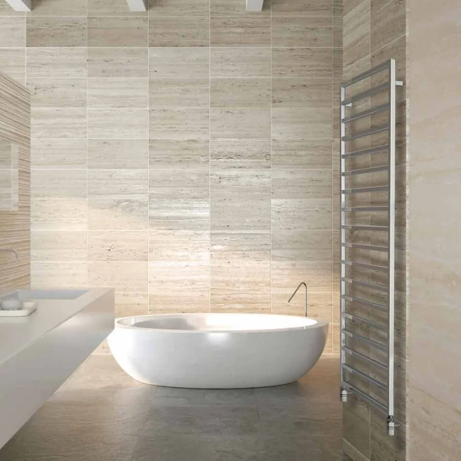 Termoarredo Hydraulik Designer-Bad, Chrom, Winter Scirocco H Viadurini