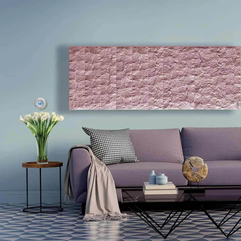 Dekorativer Heizkörper mit Hydrauliksystem aus italienischem Marmorpulver – Terraa Viadurini