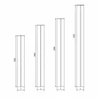 Moderner Badezimmerheizkörper mit hydraulischer Wand bis 840 Watt - Ottolungo Viadurini