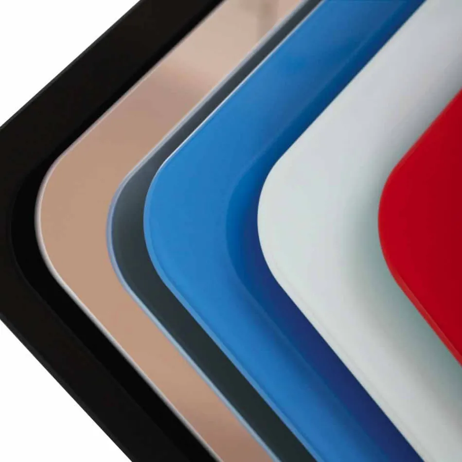 Termoarredo elektrisches Design Brian gehärtetes Glas, hergestellt in Italien Viadurini