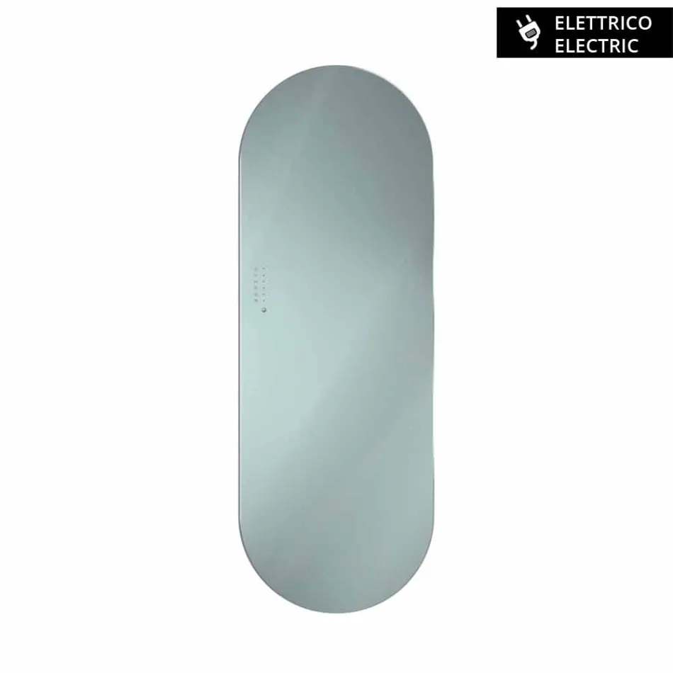 Termoarredo elektrisches Design Brian gehärtetes Glas, hergestellt in Italien Viadurini