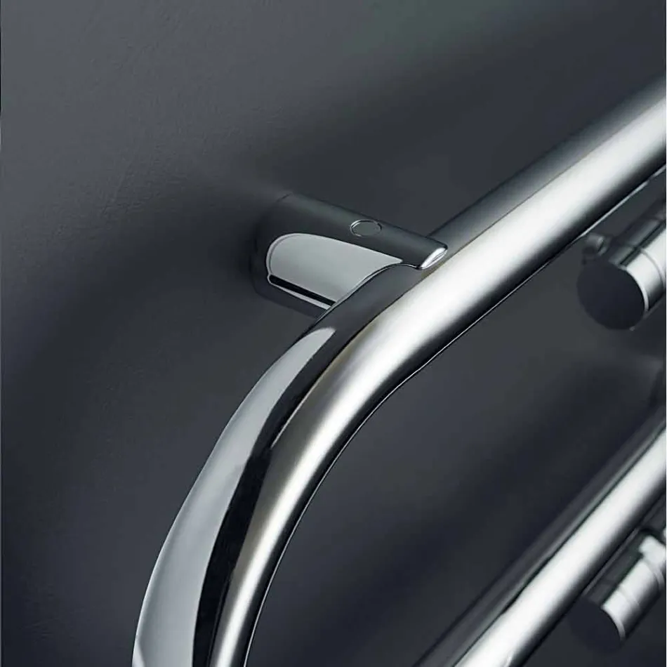 Termoarredo elektrisches Klammerdesign mit Chromoberfläche Scirocco H Viadurini