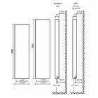 Vertikaler Hydraulikdesign-Kühler aus Aluminium bis 1061 Watt - gebogen Viadurini