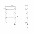 Elektrischer modularer Kühler aus Chrom oder Goldmessing bei 200 W - Caesar Viadurini