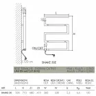 Elektroheizkörper verchomt in modernem Design Snake Scirocco H Viadurini