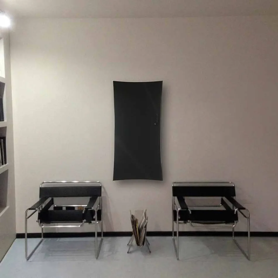 Wand montierte elektrischen Heizkörper in Barry gehärtetem Glas Viadurini