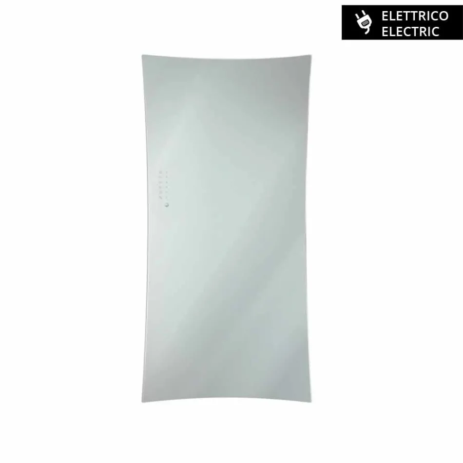 Wand montierte elektrischen Heizkörper in Barry gehärtetem Glas Viadurini