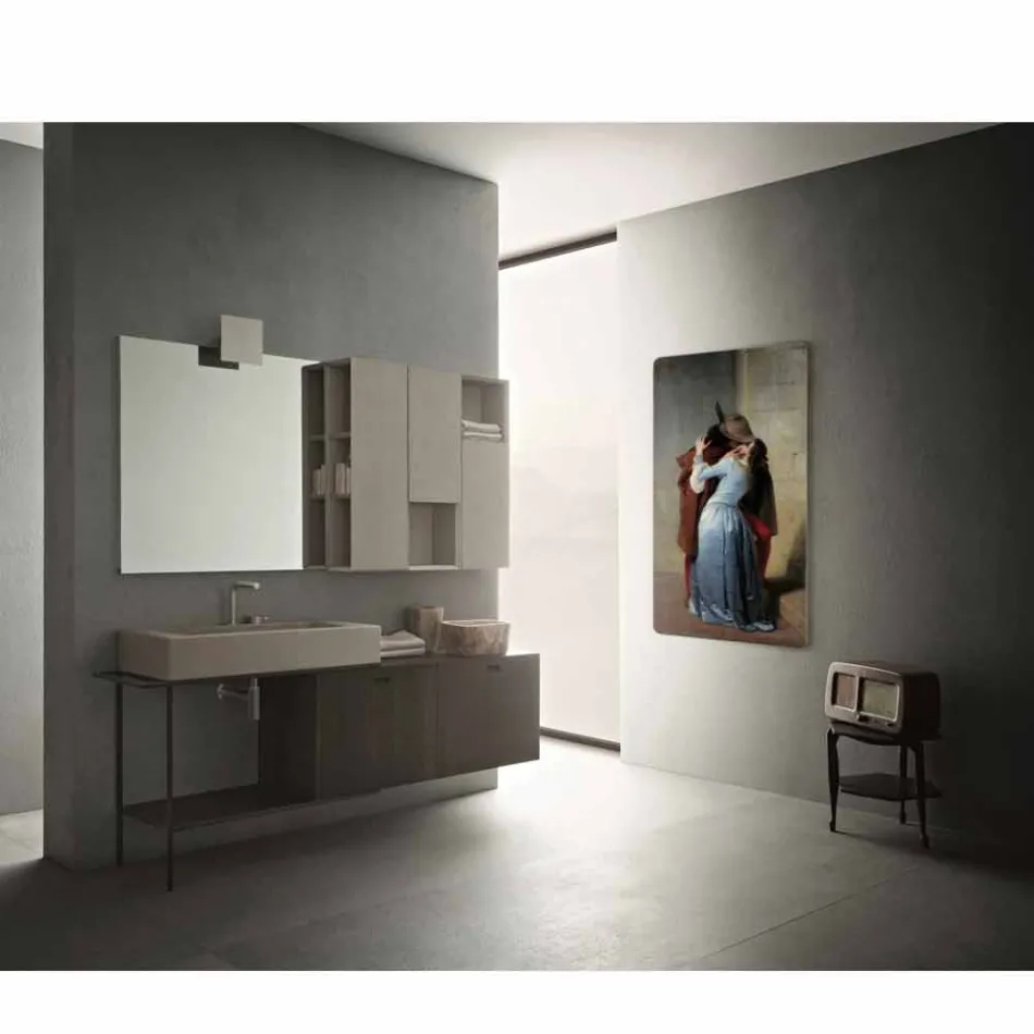 Termoarredo elektrisches modernes Design individualisiert mit Fotos Jonny Viadurini