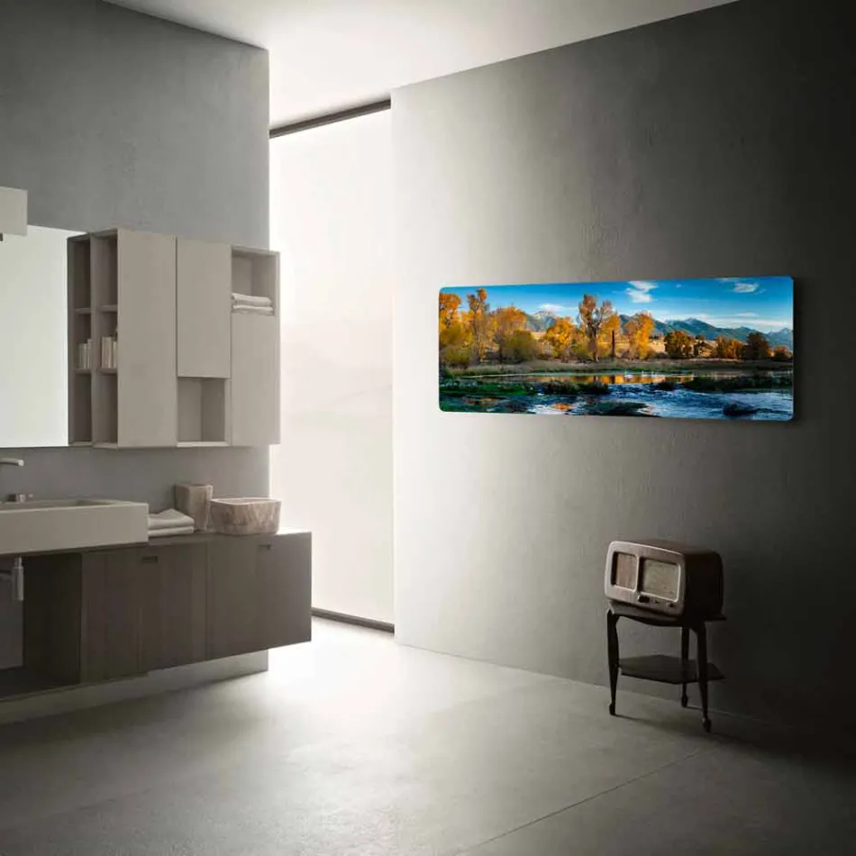 Termoarredo elektrisches modernes Design individualisiert mit Fotos Jonny Viadurini