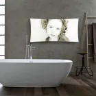 Elektro-Design-Heizkörper mit Foto Barry aus gehärtetem Glas Viadurini