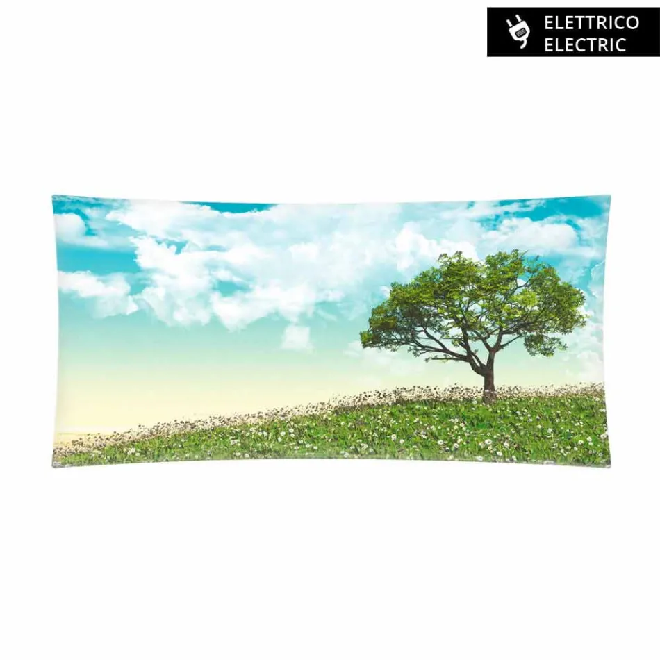 Elektro-Design-Heizkörper mit Foto Barry aus gehärtetem Glas Viadurini