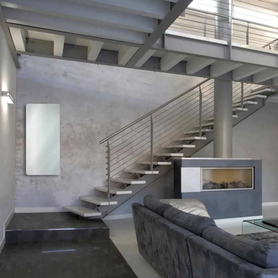 Elektrische Ausführung Termoarredo in Jonny gehärtetem Glas Viadurini