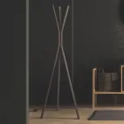 Freistehender elektrischer Heizkörper aus Stahl mit Fußschalter - Tree Viadurini