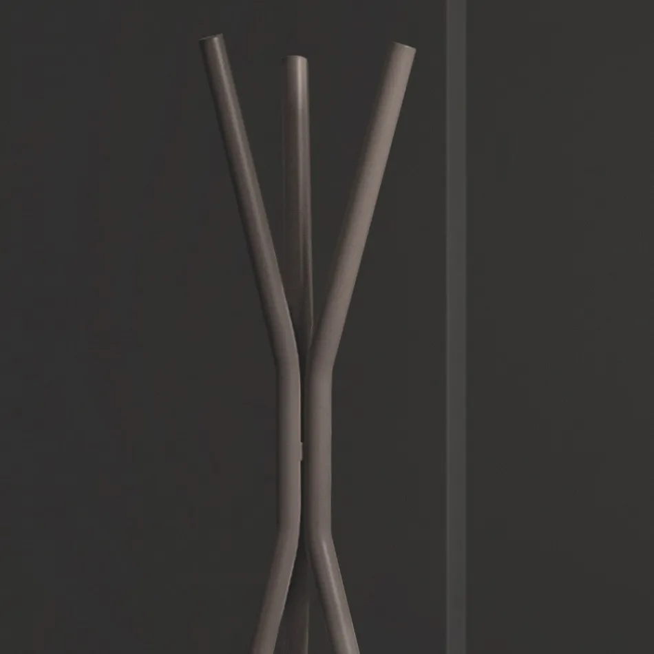 Freistehender elektrischer Heizkörper aus Stahl mit Fußschalter - Tree Viadurini