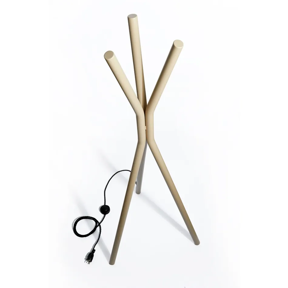 Freistehender Elektroheizkörper aus Stahl mit Fußschalter - Tree Viadurini