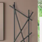 Elektrischer Stahlheizkörper mit runden Rohren Made in Italy - Random Viadurini