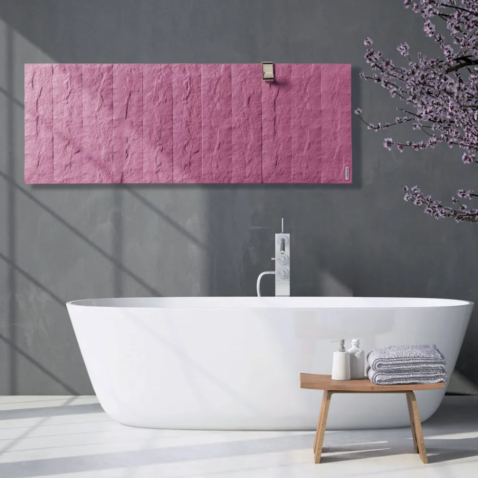 Elektrischer Heizkörper aus italienischem Marmorpulver bis 1400 Watt – Terraa Viadurini