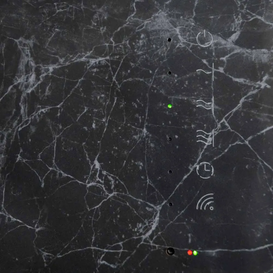 Elektrischer Heizkörper aus gehärtetem Glas mit Jonny-Steinoptik Viadurini