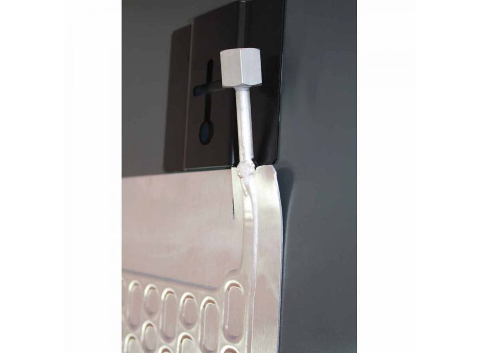 Elektrischer Heizkörper aus gehärtetem Glas mit Jonny-Steinoptik Viadurini