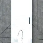 Elektrischer Heizkörper aus Glas und Aluminium, hergestellt in Italien – Glasur Viadurini