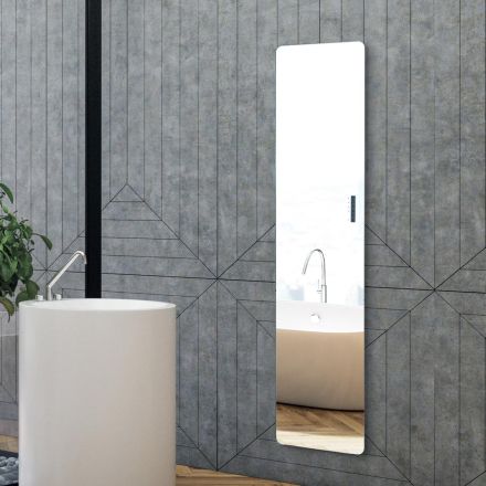 Elektrischer Heizkörper aus Glas und Aluminium, hergestellt in Italien - Glaze Viadurini