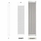 Elektroheizkörper vertikal modernes Design Neues Kleid von Scirocco H Viadurini