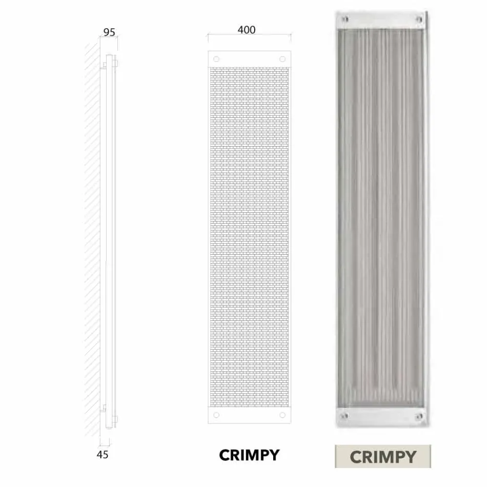 Elektroheizkörper vertikal modernes Design Neues Kleid von Scirocco H Viadurini