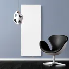 Design-Hybridheizkörper aus glattem italienischem Marmorpulver - Linien Viadurini