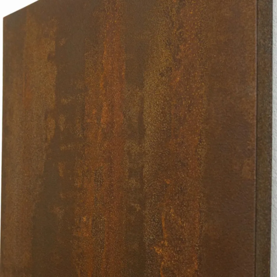 Hybrid-Heizkörper Corten-Finish in italienischem Marmorpulver - Linien Viadurini