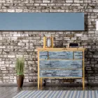 Hybridheizkörper aus italienischem Marmorpulver mit Thermostat - Texturee Viadurini