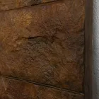 Hybrid-Heizkörper aus italienischem Marmorpulver Corten-Effekt - Terraa Viadurini