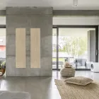 Hybrid-Heizkörper aus italienischem Marmorpulver mit Holzeffekt - Wood50 Viadurini