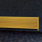 Hydraulischer Heizkörper mit dreifacher Serie horizontaler Elemente, hergestellt in Italien – Caramella Viadurini