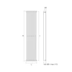 Hydraulischer Kühler mit einer Reihe vertikaler Elemente, hergestellt in Italien – Carbon Viadurini